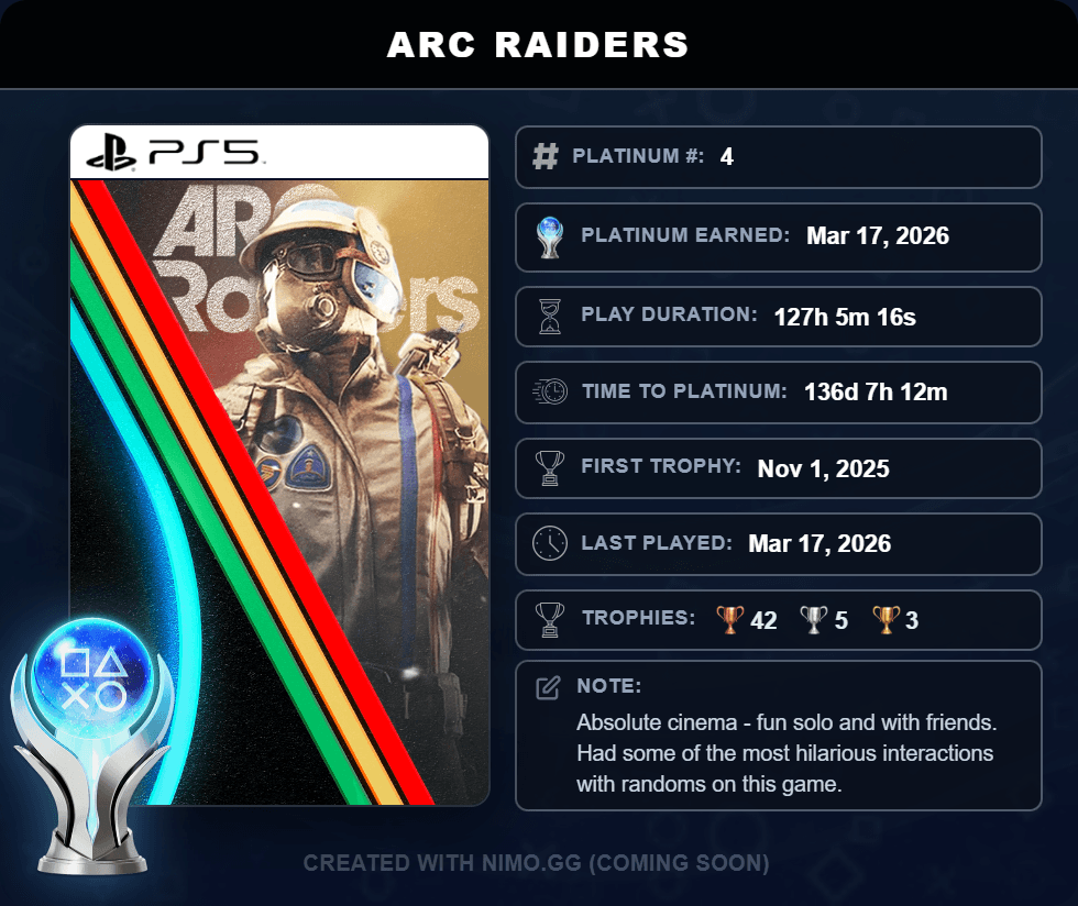 Platinum card example